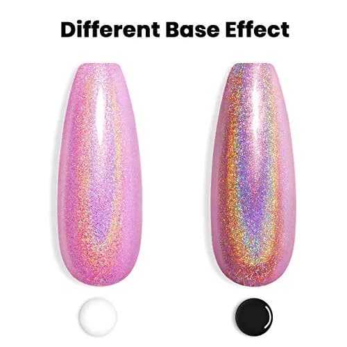 RARJSM Holographic Gel Nail Polish 7.5ml (0.25 Fl Oz) | UV/LED Cure, Long-Lasting Rainbow Effect thumbnail 3