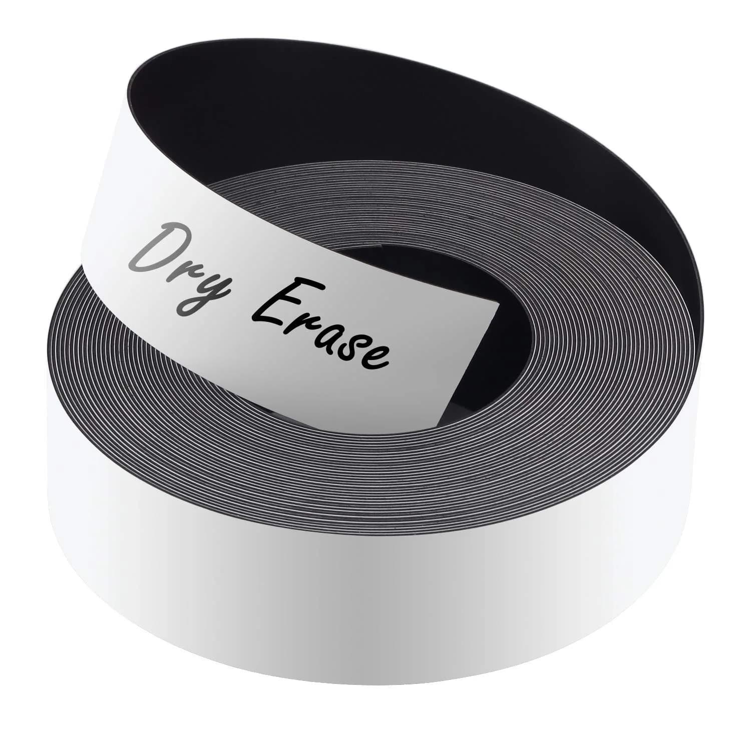 LLPT Dry Erase Magnetic Label Strips 1" x 26 Ft (30.48 cm x 7.93 m) Green | Reusable & Mess-Free Organization — 1” x 26 Ft