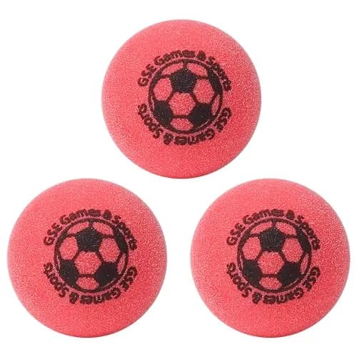 GSE Games & Sports Expert Replacement Foosball Balls, 35mm (1.38"), Red, 3-Pack | Durable, Control-Enhancing Mini Soccer Balls thumbnail 1