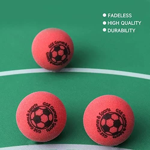 GSE Games & Sports Expert Replacement Foosball Balls, 35mm (1.38"), Red, 3-Pack | Durable, Control-Enhancing Mini Soccer Balls thumbnail 2