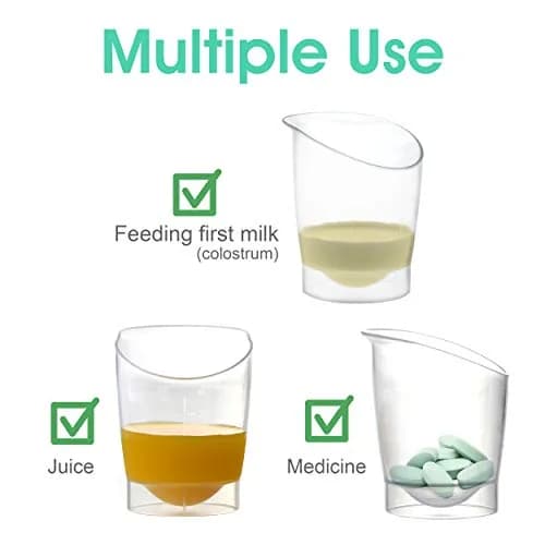 Maymom Baby Feeding Cup 1 oz | Reusable & Disposable Infant Milk Collection Cup thumbnail 7
