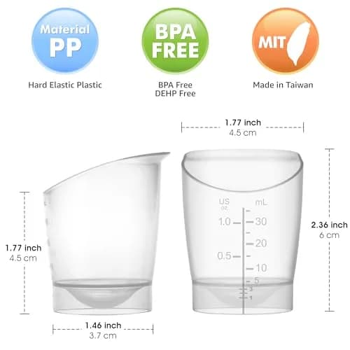 Maymom Baby Feeding Cup 1 oz | Reusable & Disposable Infant Milk Collection Cup thumbnail 2