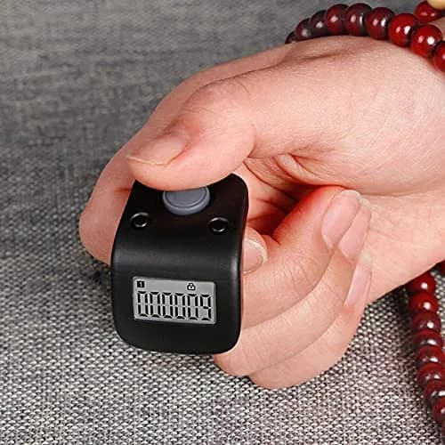 Arvakr Rechargeable Silent Finger Counter with LED | 6 Channels, 999999 Count thumbnail 2