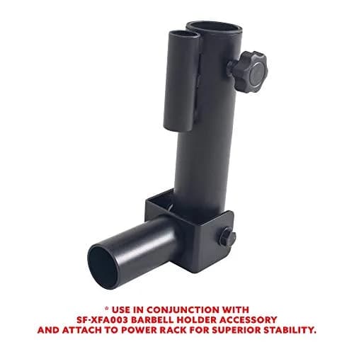 Sunny Health & Fitness Landmine Attachment for Power Racks SF-XFA004 | 360° Swivel, Full-Body Training, Fits 1" & 2" Bars thumbnail 7