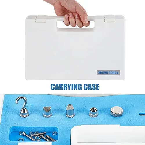 BAOSHISHAN 50lb Push Pull Force Gauge with Calibration Certificate & Carrying Case | Measures Force Up to 22.7 kg (50 lb) thumbnail 7