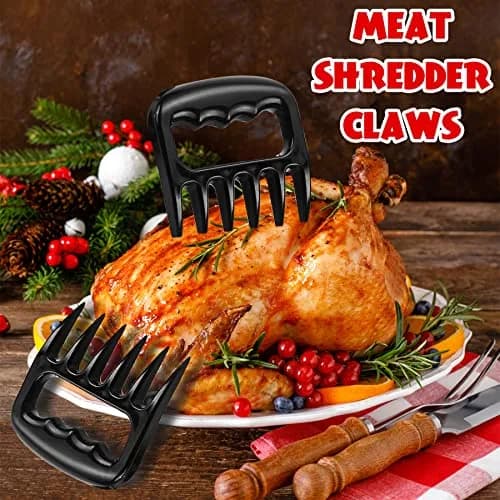 ROMANTICIST 23pcs Heavy Duty Grilling Tools Set Silver | Stainless Steel BBQ Accessories Kit with Meat Claws & Canvas Bag thumbnail 3
