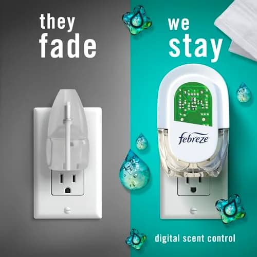 Febreze Plug-in Air Freshener Refills Unstopables Fresh Scent 0.87oz (25ml) Each, 3 Count | Odor-Fighting Technology for Home & Office thumbnail 4