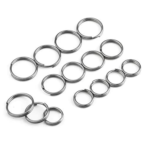 FEGVE TC4 Titanium Small Split Key Rings | Corrosion-Resistant Jewelry DIY Accessory thumbnail 1