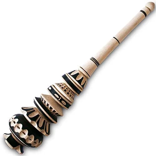 GLOBE ROCKET Handmade Molinillo Hot Chocolate Frother (Large) 34.3cm (13.5 inches) | Authentic Mexican Tradition thumbnail 1