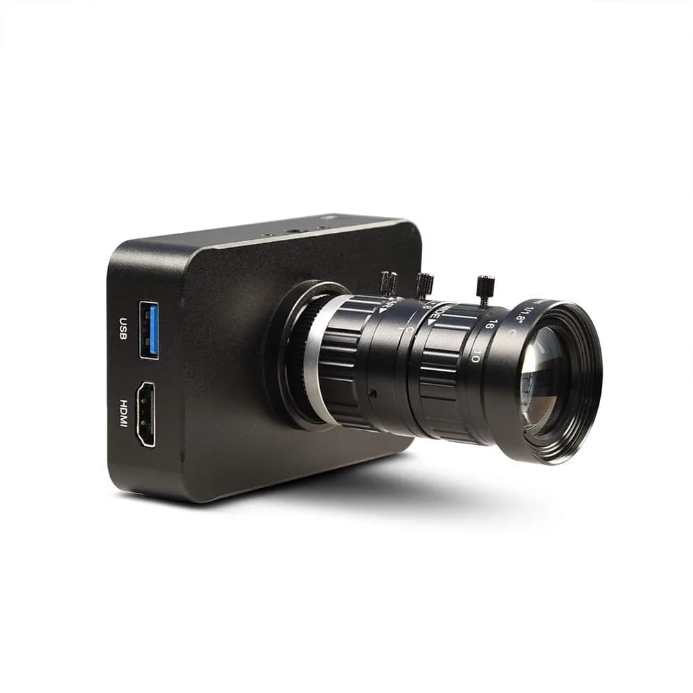 MOKOSE 12MP HDMI Camera 1080P USB Webcam 4K Recording | Industry C/CS-Mount Lens — 10-50MM ( Telephoto Zoom Manual Lens )