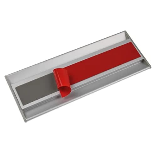 GlossyEnd Silver Aluminum Wall Mount Name Plate Holder | Durable Office Signage (8” x 3”) thumbnail 4