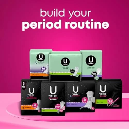 U by Kotex Clean & Secure Ultra Thin Pads with Wings, Heavy Absorbency, 192 Count (6 Packs of 32) | Dermatologist Tested thumbnail 9
