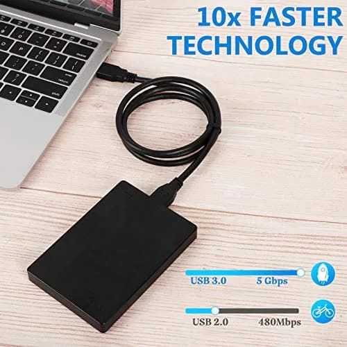 ITD ITANDA Micro USB 3.0 Cable 3.05 m (10 ft) | Fast Data Transfer for External Drives & Devices thumbnail 4