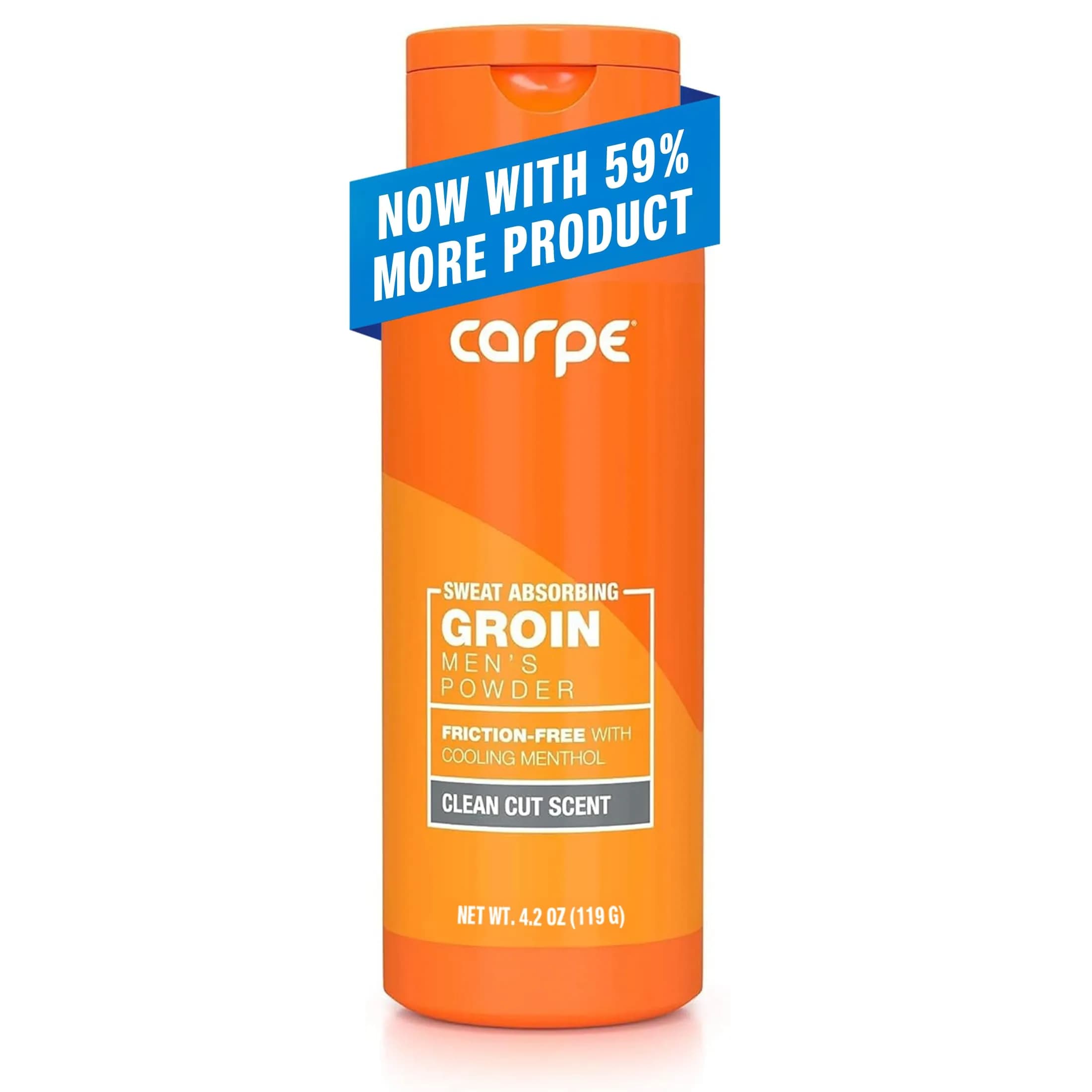 Carpe Sweat Absorbing Groin Powder for Men - Anti-Chafing - Talc-Free | Maximum Sweat & Moisture Relief