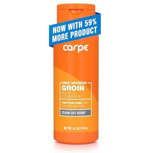Carpe Sweat Absorbing Groin Powder for Men - Anti-Chafing - Talc-Free | Maximum Sweat & Moisture Relief thumbnail 1