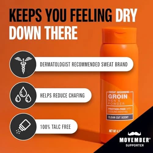 Carpe Sweat Absorbing Groin Powder for Men - Anti-Chafing - Talc-Free | Maximum Sweat & Moisture Relief thumbnail 2