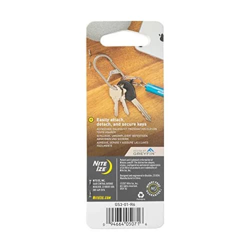 Nite IZE GS3-01-R6 G-Series Dual Chamber Carabiner, Size #3 1-Pack, Black thumbnail 7
