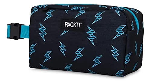 PackIt Freezable Snack Box, Striped Bolts | EcoFreeze Technology, Collapsible & Reusable thumbnail 4