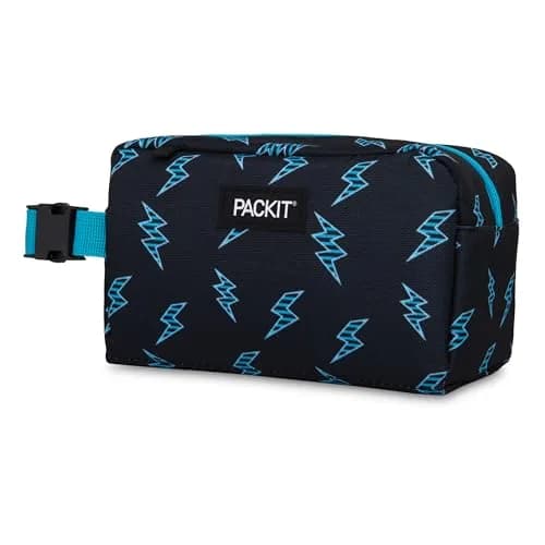 PackIt Freezable Snack Box, Striped Bolts | EcoFreeze Technology, Collapsible & Reusable thumbnail 2