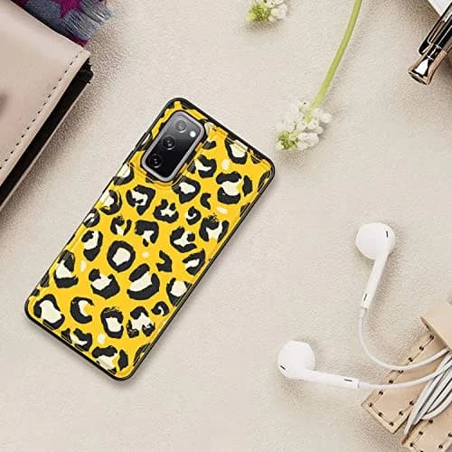LETO Nice Yellow Leopard Flip Folio Leather Wallet Case for Samsung Galaxy S20 FE | Card Slots & Kickstand thumbnail 7