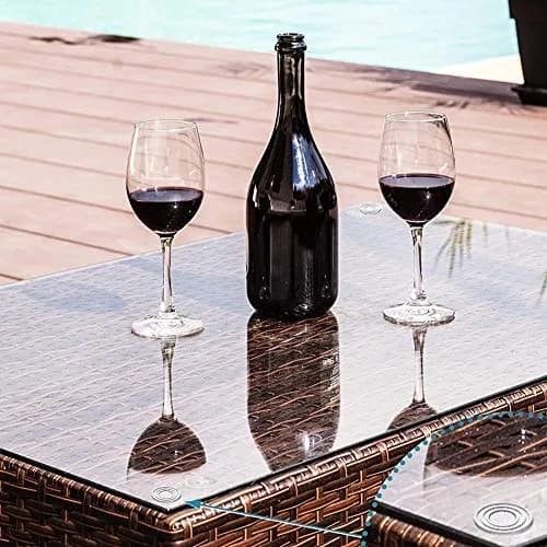 esowemsn Furniture Floor Protector 60pcs | Anti-Slip Clear Glass Pads for Tables & Furniture thumbnail 2