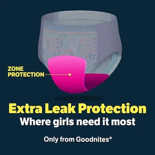 GoodNites Girls Nighttime Underwear Large 75 Ct | Clinically Proven for Better Sleep thumbnail 5