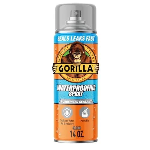 Gorilla Waterproofing Spray Clear Flexible Rubberized Sealant 400ml (14 oz) | Seals Leaks & Cracks thumbnail 1