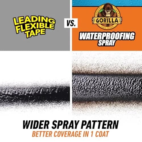 Gorilla Waterproofing Spray Clear Flexible Rubberized Sealant 400ml (14 oz) | Seals Leaks & Cracks thumbnail 8