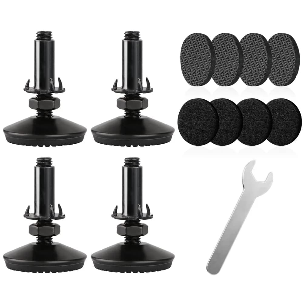Tahikem M10 Thread Leveling Feet 4 Pack | Adjustable Furniture Feet for Home & Office - main product image