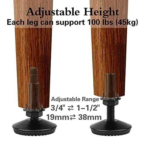 Tahikem M10 Thread Leveling Feet 4 Pack | Adjustable Furniture Feet for Home & Office thumbnail 7
