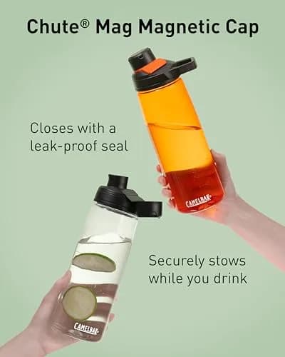 CamelBak Chute Mag Water Bottle 25oz (740ml) Charcoal | Magnetic Cap & Carry Loop thumbnail 5