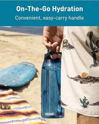 CamelBak Chute Mag Water Bottle 25oz (740ml) Charcoal | Magnetic Cap & Carry Loop thumbnail 6