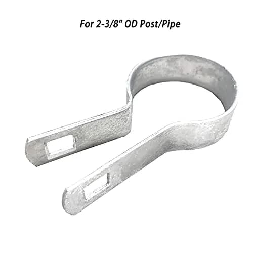 Aiwaiufu 10 Pcs 2-3/8" Galvanized Steel Fence Tension Bands | Rust-Resistant Chain Link Fixings for Gates & Posts thumbnail 4