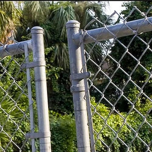 Aiwaiufu 10 Pcs 2-3/8" Galvanized Steel Fence Tension Bands | Rust-Resistant Chain Link Fixings for Gates & Posts thumbnail 7