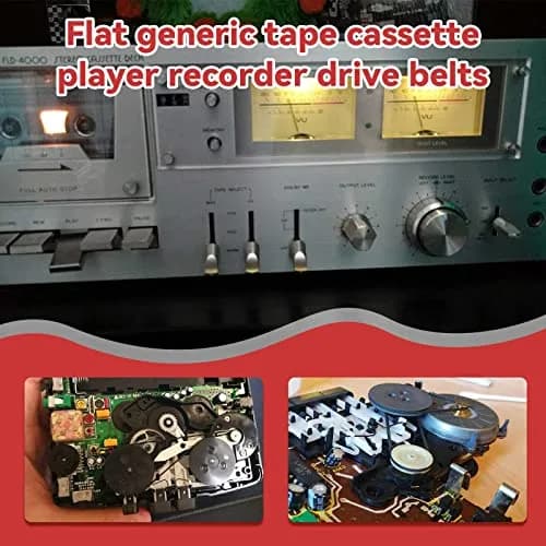 TEANTECH Cassette Recorder Rubber Belts - 3mm Width, 40-135mm Mix Package, 50 Pcs | Premium Quality Drive Belts thumbnail 7