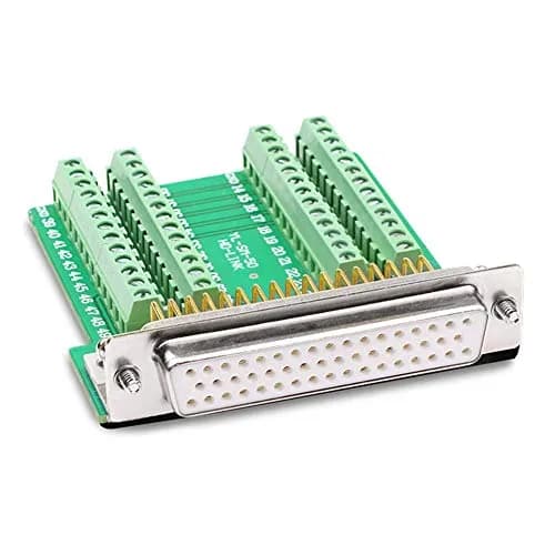ANMBEST DB50 Female Solderless Serial Port Terminal Adapter with Gold-Plated Copper Solid Needle | 50-Pin Connector for Industrial Instrumentation thumbnail 1