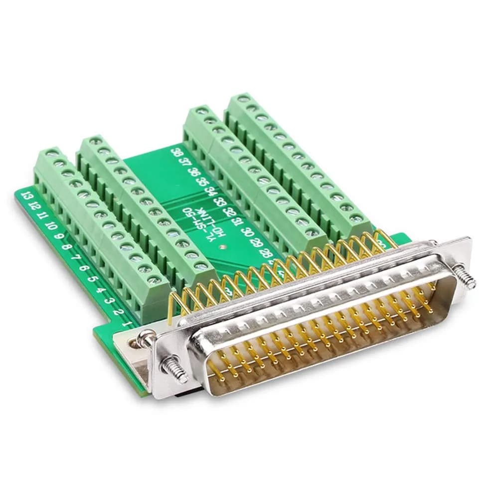 ANMBEST DB50 Solderless Serial to 50 Pin Terminal Male Adapter | Connect Legacy Devices with Ease - main product image