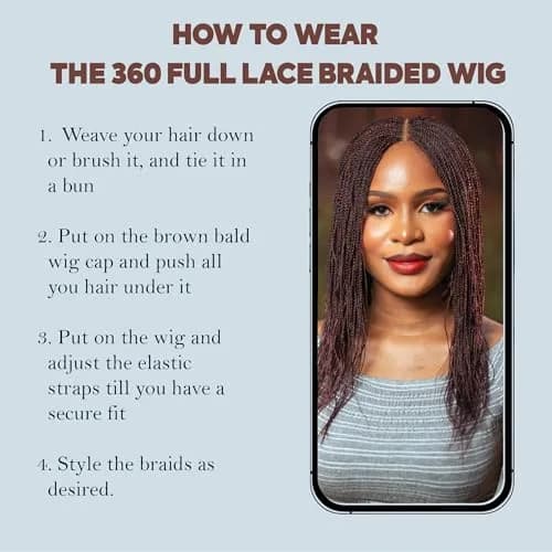 Wow Braids Micro Twist Wigs, 12 Inch Synthetic Braided Wig for Black Women | Natural Look & Easy Style thumbnail 7