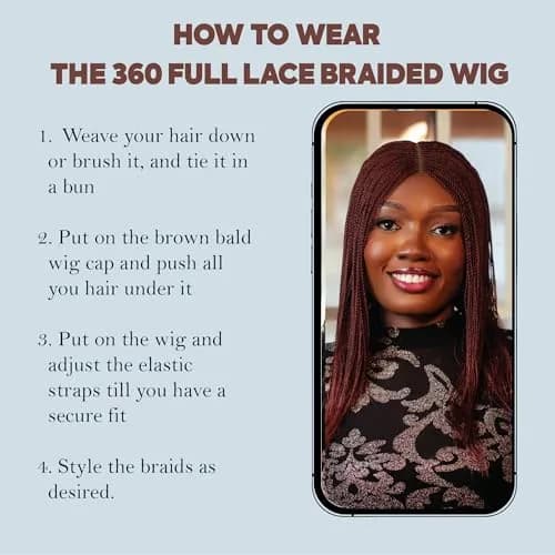 Wow Braids Twisted Wigs, Micro Million Twist Wig - Color 35 - 12 Inches | Realistic Synthetic Braids for Black Women thumbnail 7