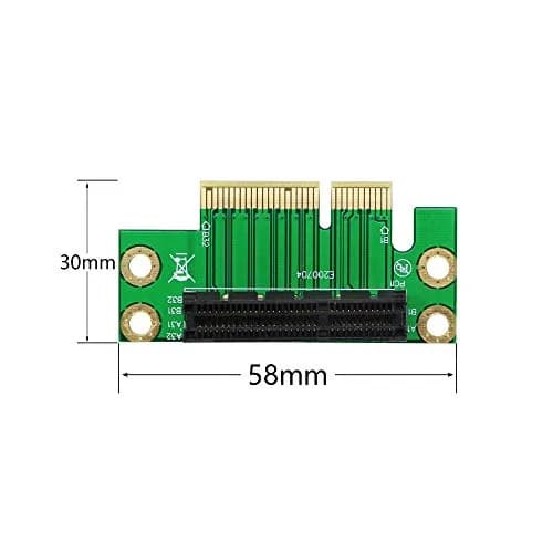 SinLoon PCI-Express 4X Riser Card 90-Degree Adapter for 1U Small Computer & Server Case | High-Frequency, Space-Saving thumbnail 3