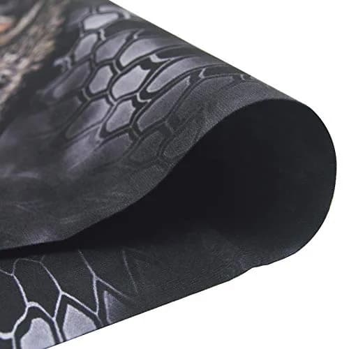 Obacle Skull Face Mask Half - Beard Men With Cigar Design for Dust, Wind, UV Protection thumbnail 4