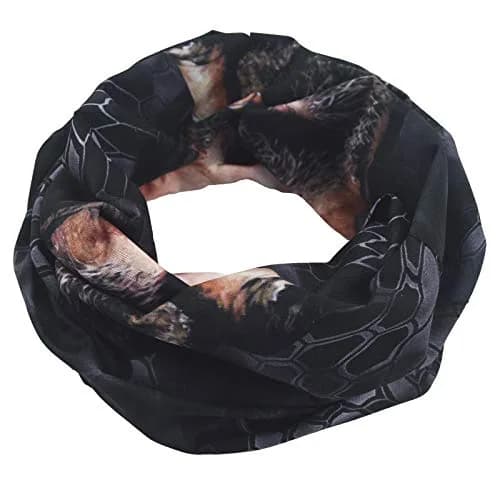 Obacle Skull Face Mask Half - Beard Men With Cigar Design for Dust, Wind, UV Protection thumbnail 3
