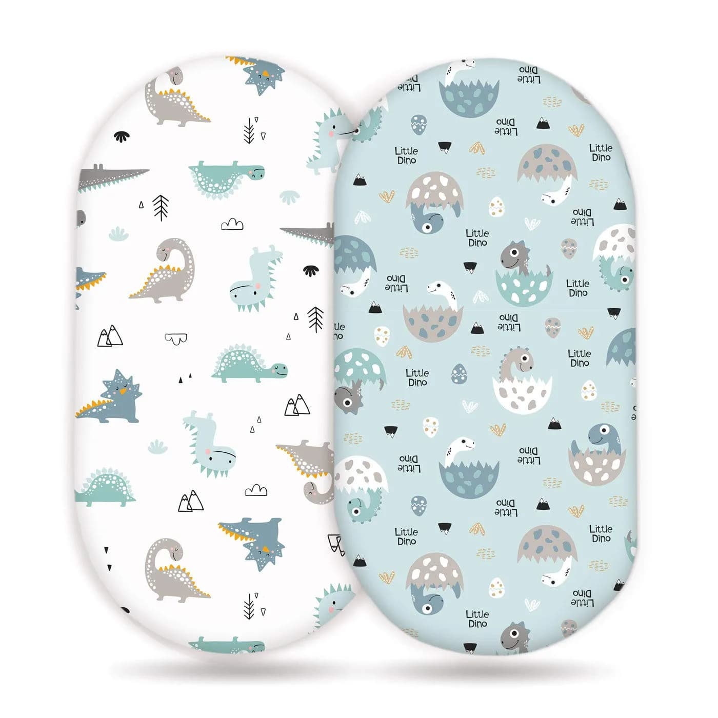 GRSSDER Fitted Bassinet Sheet Set 2 Pack | Ultra Soft Jersey Knit for Baby Cradle & Moses Basket - main product image