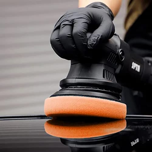 SPTA Orange Medium-Cut Foam Polishing Pads 6.5 Inch (165mm) Face for 6 Inch (150mm) Backing Plate | 3-Piece Set for Compounding, Polishing, Waxing thumbnail 9