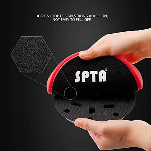 SPTA Red T10 Ultra-Fine Finishing Polishing Pad 6.5 Inch (165mm) | Swirl-Free Gloss Finish thumbnail 5
