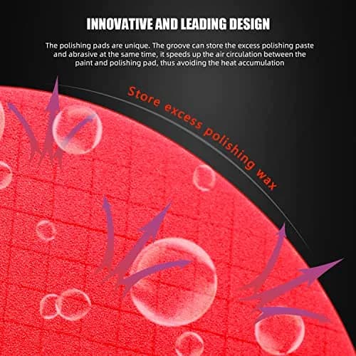 SPTA Red T10 Ultra-Fine Finishing Polishing Pad 6.5 Inch (165mm) | Swirl-Free Gloss Finish thumbnail 6