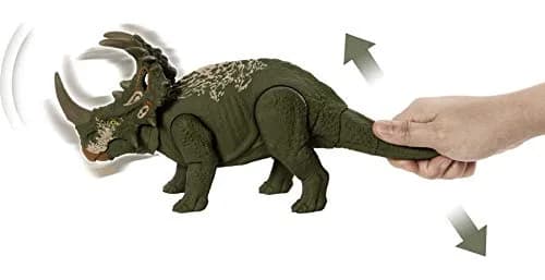 Jurassic World Sound Strike Dinosaur Action Figure Green Medium Size | Movable Joints & Realistic Sounds thumbnail 4