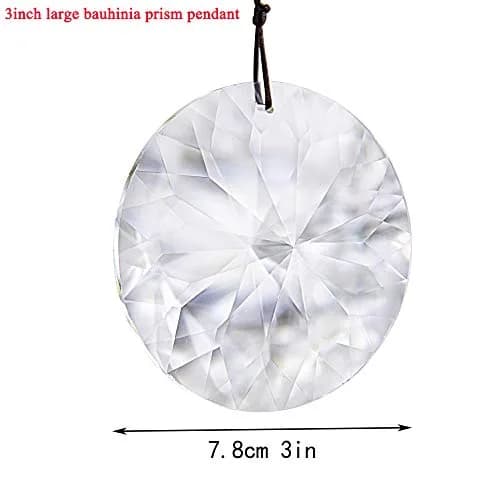 YU FENG Bauhinia Hanging Faceted Crystal Suncatcher 8.5cm (3in) | Rainbow Prism Window Decor thumbnail 3