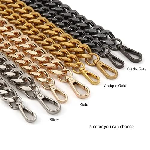 Yichain Large 42 inch (106.7 cm) Metal Cross-Body Chain Strap | Polished Aluminum for Mini Wallets & Waist Packs thumbnail 5