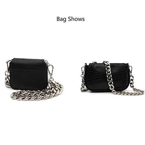 Yichain Large 42 inch (106.7 cm) Metal Cross-Body Chain Strap | Polished Aluminum for Mini Wallets & Waist Packs thumbnail 6